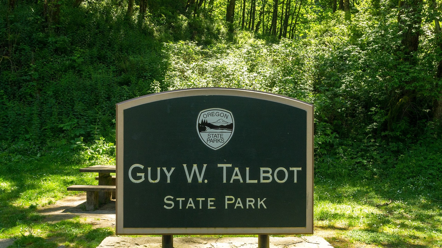 Guy W. Talbot State Park entrance sign